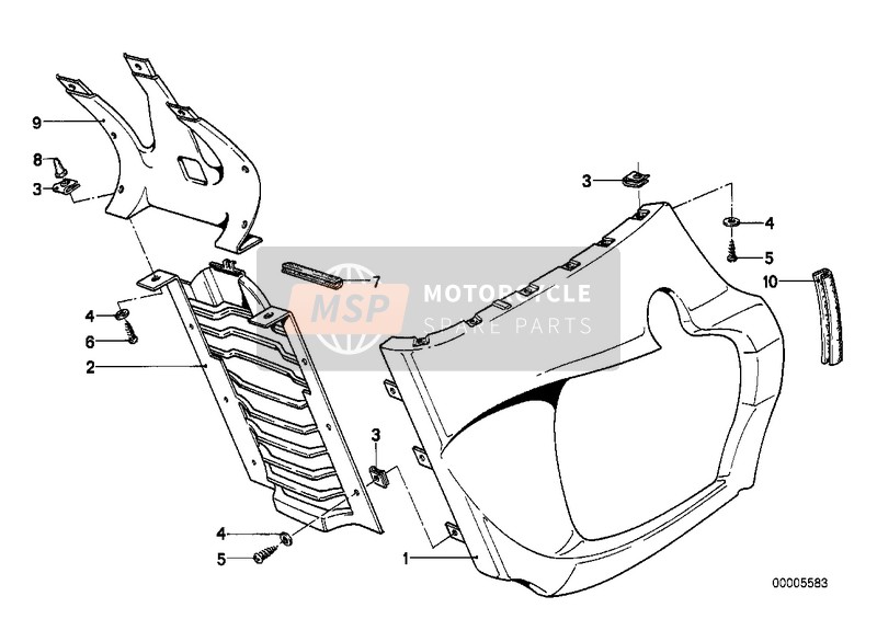 46630025400, Blende Unterteil Grundiert, BMW, 1