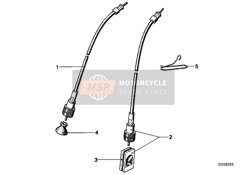 BMW R 100 TIC 1978 SPEEDOMETER SHAFT/REV-COUNTER SHAFT for a 1978 BMW R 100 TIC