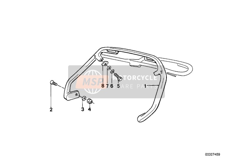 BMW R 100 RT 1991 Panchina-appiglio per un 1991 BMW R 100 RT