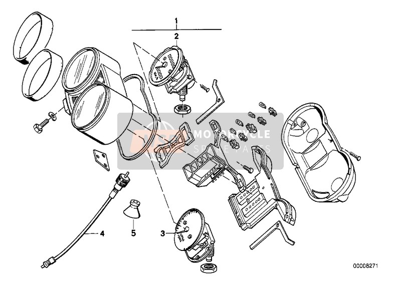 BMW R 100 RT 1981 Combinazione strumenti per un 1981 BMW R 100 RT