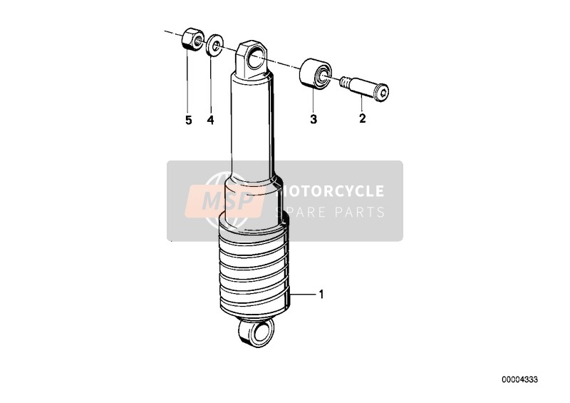 BMW R 100 RT 1984 Regolazione di livello per un 1984 BMW R 100 RT