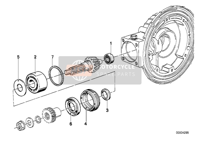 33121230717, Arandela Distanciadora, BMW, 1