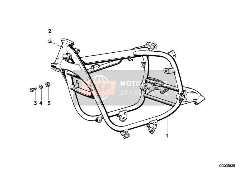 BMW R 100 RT 1984 Marco frontal para un 1984 BMW R 100 RT