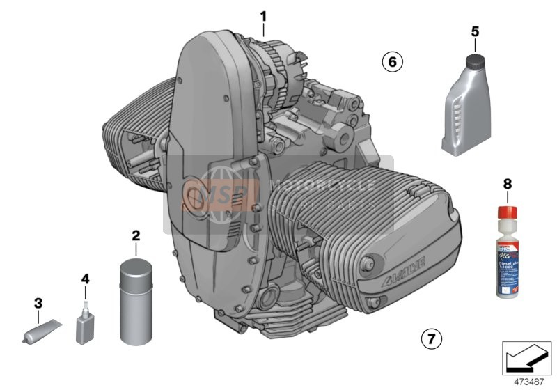 BMW R 1100 GS 94 (0404,0409) 1994 Moteur 2 pour un 1994 BMW R 1100 GS 94 (0404,0409)