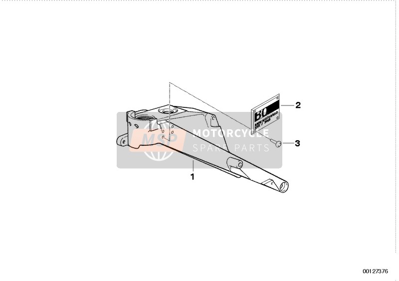 BMW R 1100 GS 94 (0404,0409) 1997 FRONT FRAME for a 1997 BMW R 1100 GS 94 (0404,0409)