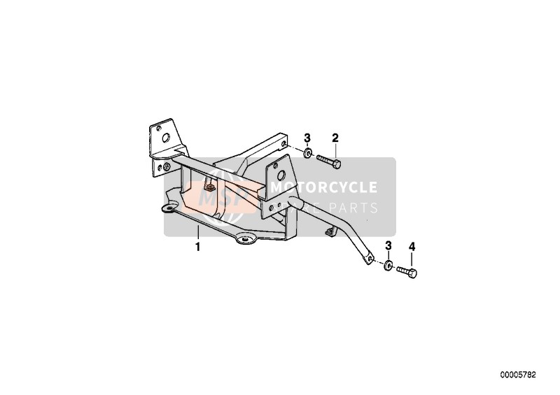 BMW R 1100 GS 94 (0404,0409) 1997 Bekledingsbevestiging voor een 1997 BMW R 1100 GS 94 (0404,0409)