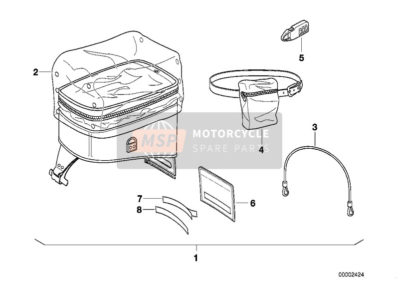 BMW R 1100 GS 94 (0404,0409) 1994 Mochila depósito p depósito plastico para un 1994 BMW R 1100 GS 94 (0404,0409)