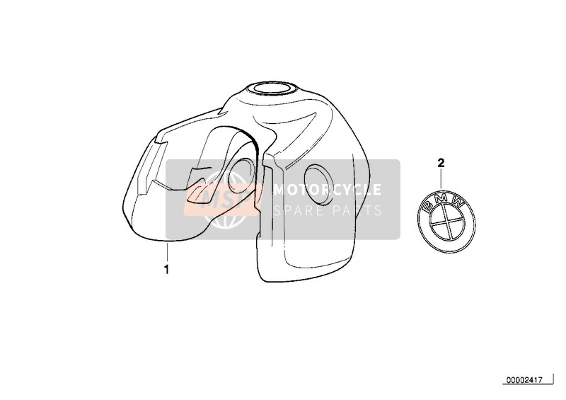 BMW R 1100 GS 94 (0404,0409) 1997 Benzinetank voor een 1997 BMW R 1100 GS 94 (0404,0409)