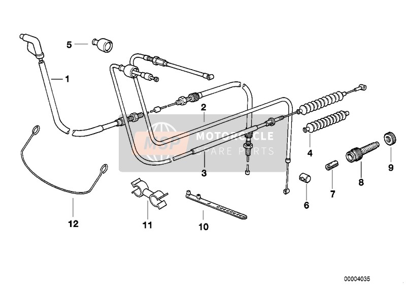 BMW R 1100 R 94 (0402,0407) 1996 Cable Bowden para un 1996 BMW R 1100 R 94 (0402,0407)