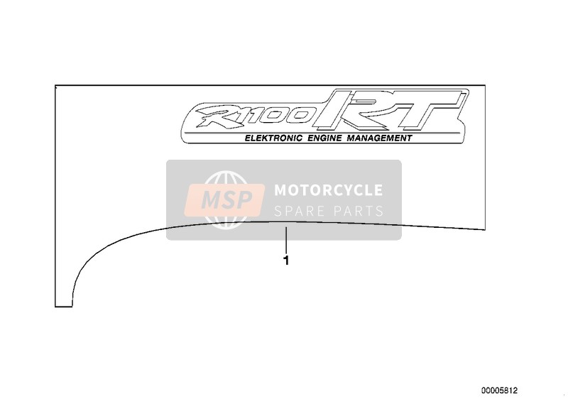 BMW R 1100 RT 96 (0413,0418) 2000 STICKER for a 2000 BMW R 1100 RT 96 (0413,0418)