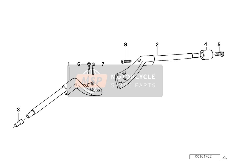 32712325588, Handlebar, Right, BMW, 0