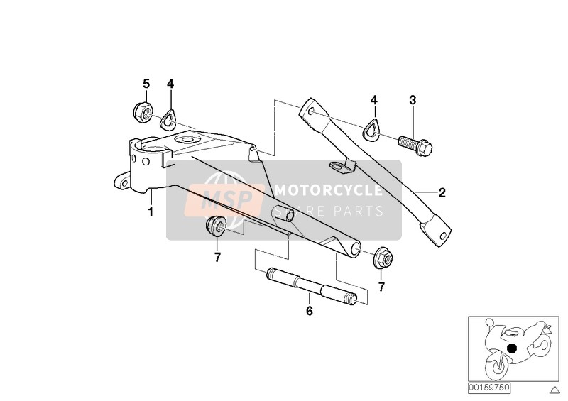 46512335335, Dwarsligger Links, BMW, 0