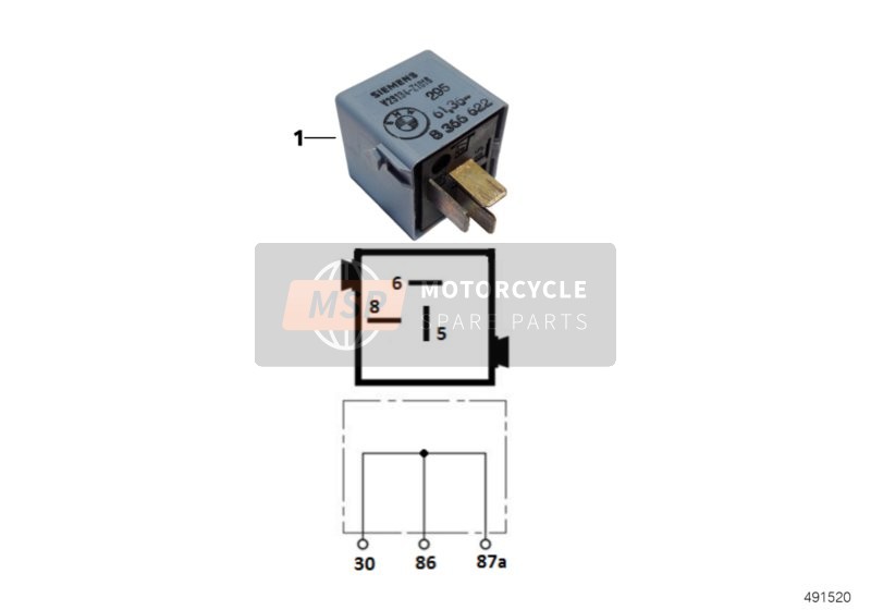 BMW R 1100 S 98 (0422,0432) 2000 Plug Connector, Blue for a 2000 BMW R 1100 S 98 (0422,0432)