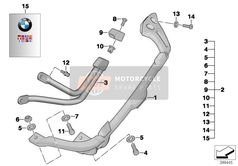 46542328737, Soporte Maleta Izqu., BMW, 0