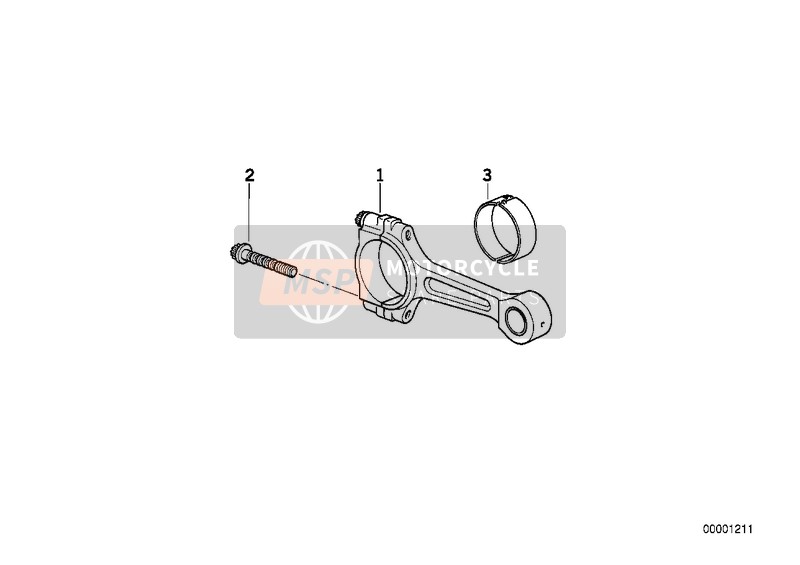 BMW R 1100 S 98 (0422,0432) 2005 Biella / Bronzina Di Biella per un 2005 BMW R 1100 S 98 (0422,0432)