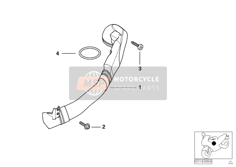 BMW R 1100 S 98 (0422,0432) 2002 Conduit d'air pour un 2002 BMW R 1100 S 98 (0422,0432)