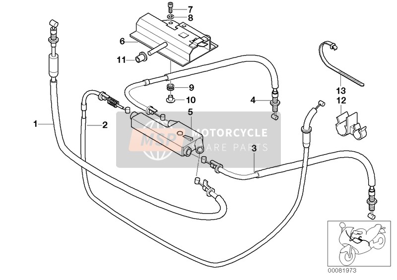 Cable Bowden/distribuidor de cable