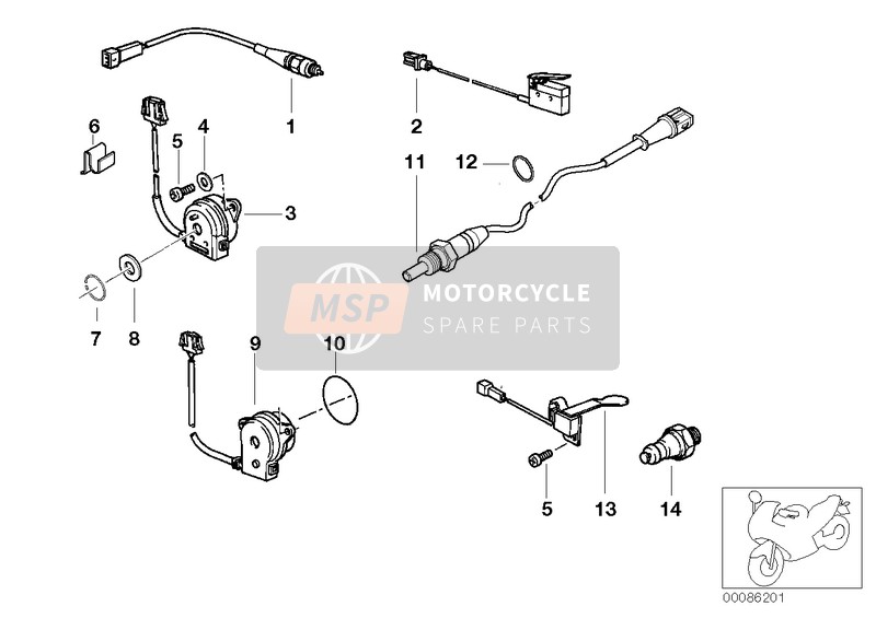 BMW R 1150 GS 00 (0415,0495) 2000 VARIOUS SWITCHES for a 2000 BMW R 1150 GS 00 (0415,0495)