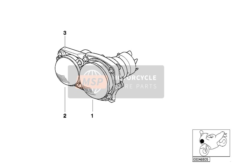 BMW R 1150 GS 00 (0415,0495) 2000 Koplamp voor een 2000 BMW R 1150 GS 00 (0415,0495)