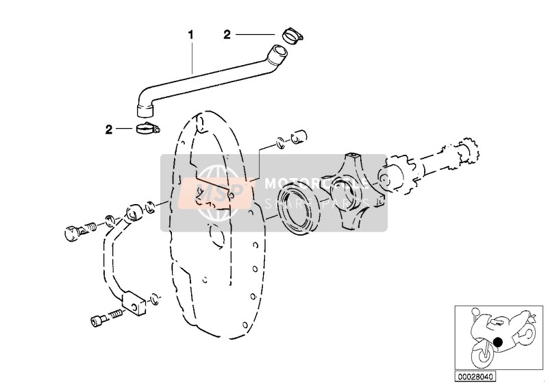 BMW R 1150 GS 00 (0415,0495) 2000 Motorentlüftung für ein 2000 BMW R 1150 GS 00 (0415,0495)