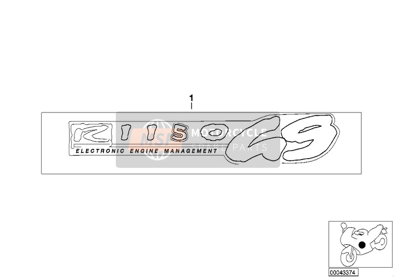 51147661698, Sticker For Fuel Tank, BMW, 0