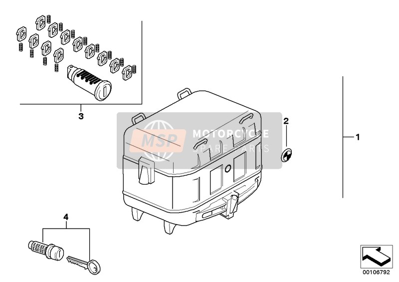 71607669717, Aluminum Case, Left, BMW, 0