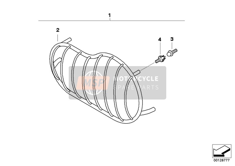 BMW R 1150 GS Adv. 01 (0441,0492) 2005 Grille de projecteur pour un 2005 BMW R 1150 GS Adv. 01 (0441,0492)