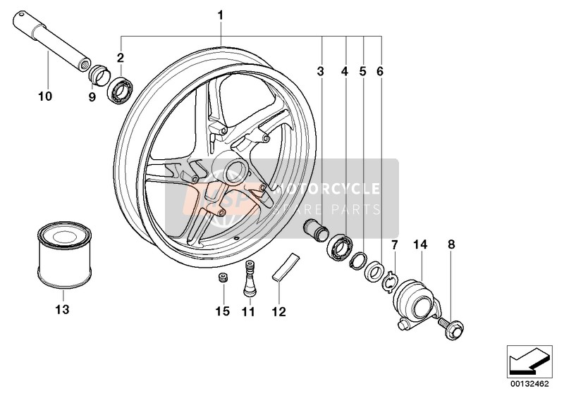 62127650348, Azionamento Contachilometri, BMW, 2