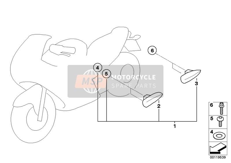 BMW R 1150 R 01 (0429,0439) 2004 Sujeción de equipaje para un 2004 BMW R 1150 R 01 (0429,0439)