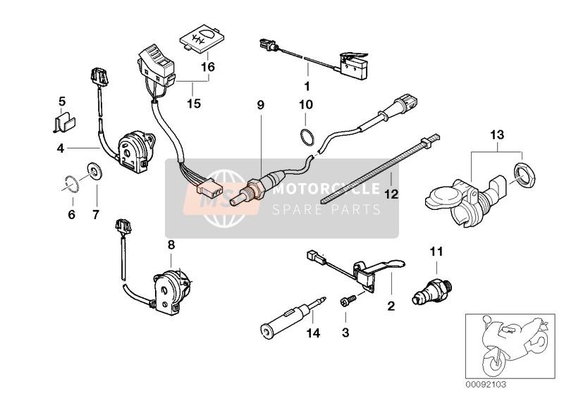 23312330144, Interruptor De Ralenti, BMW, 2