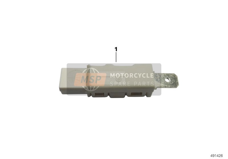 BMW R 1150 R 01 (0429,0439) 2001 Diode, natürliche Farbe für ein 2001 BMW R 1150 R 01 (0429,0439)