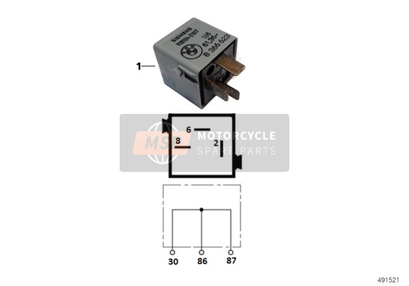 BMW R 1150 R 01 (0429,0439) 2004 Verbindungsstecker lichtgrau für ein 2004 BMW R 1150 R 01 (0429,0439)