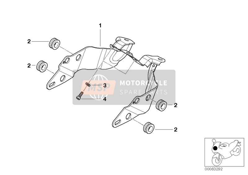 BMW R 1150 R 01 (0429,0439) 2004 Koplamphouder voor een 2004 BMW R 1150 R 01 (0429,0439)