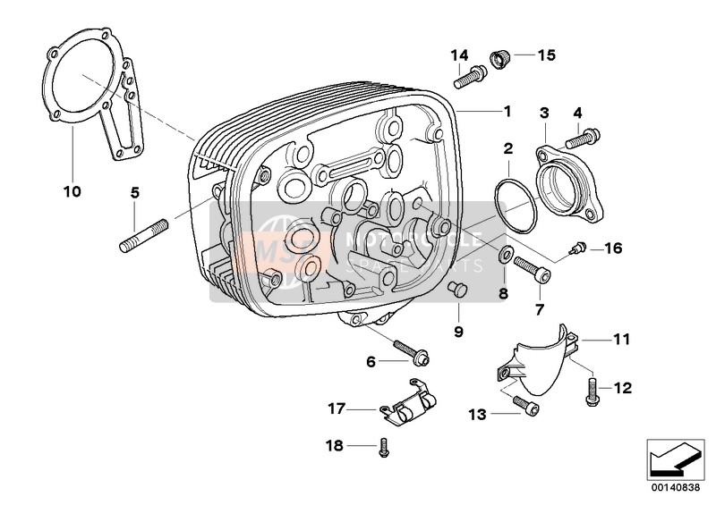 CYLINDER HEAD DOUBLE-IGNITION