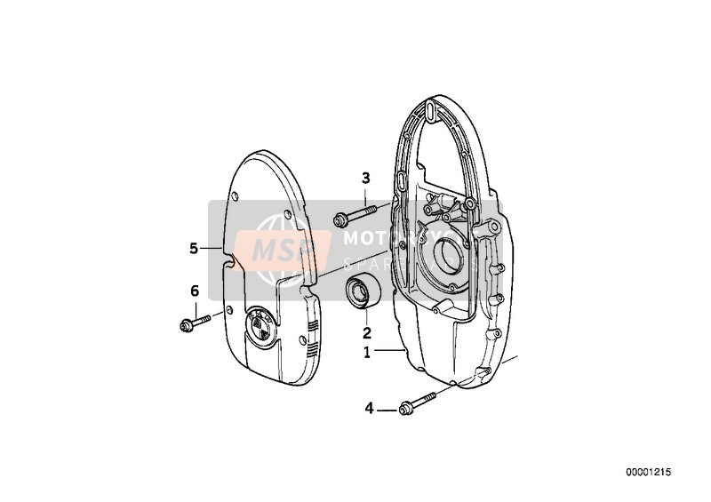 BMW R 1150 R 01 (0429,0439) 2004 FRONT COVER/ALTERNATOR SUPPORT COVER for a 2004 BMW R 1150 R 01 (0429,0439)