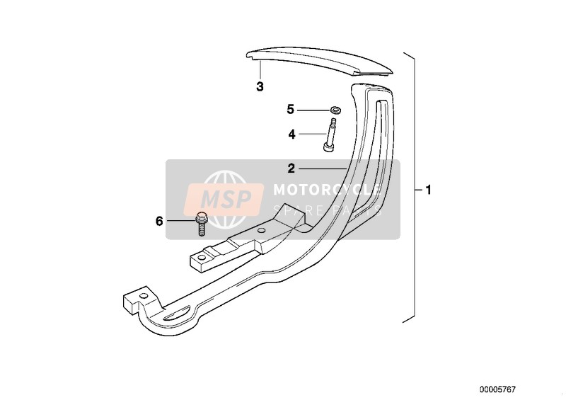 BMW R 1150 RS 01 (0447,0498) 2003 Serie portavaligie per un 2003 BMW R 1150 RS 01 (0447,0498)