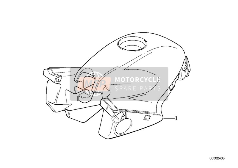 BMW R 1150 RS 01 (0447,0498) 2003 Depósito de combustible para un 2003 BMW R 1150 RS 01 (0447,0498)