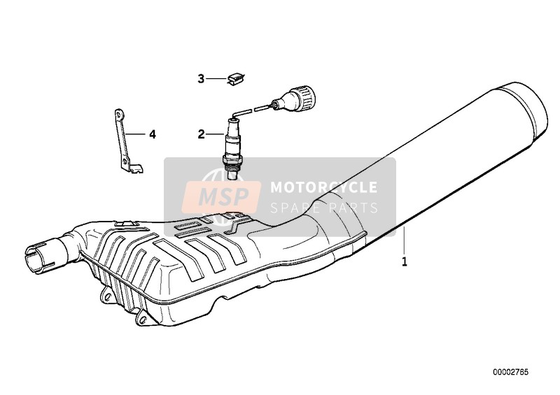 BMW R 1150 RS 01 (0447,0498) 2000 Silencieux pour un 2000 BMW R 1150 RS 01 (0447,0498)