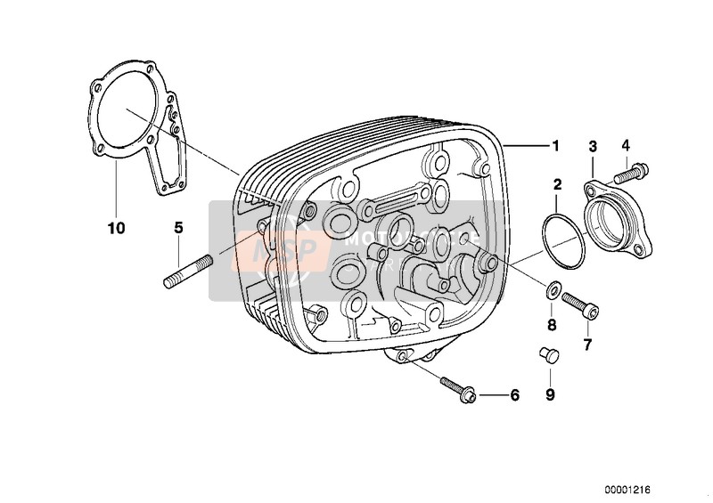 BMW R 1150 RT 00 (0419,0499) 2006 CYLINDER HEAD for a 2006 BMW R 1150 RT 00 (0419,0499)