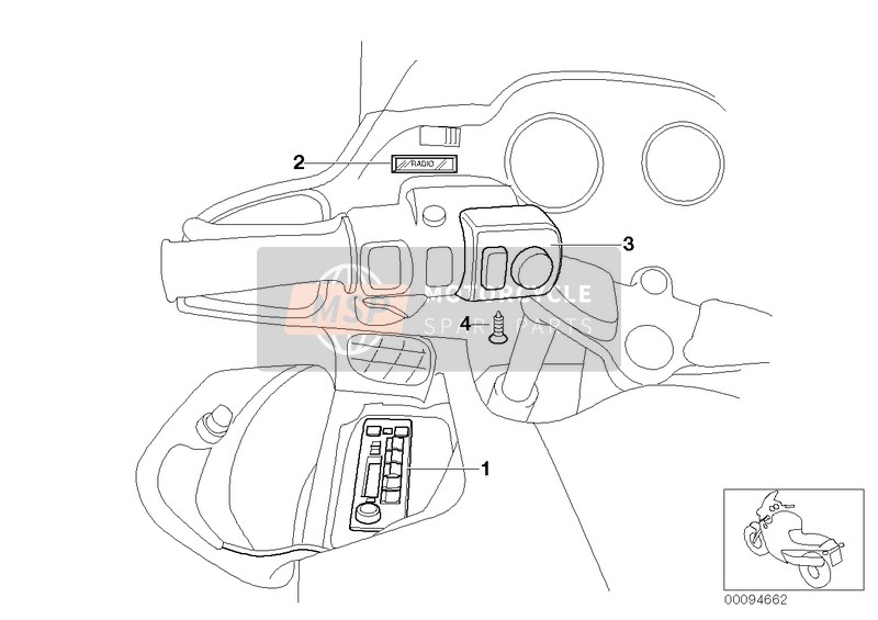 BMW R 1150 RT 00 (0419,0499) 2006 RADIO for a 2006 BMW R 1150 RT 00 (0419,0499)