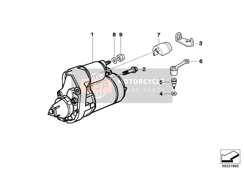 BMW R 1150 RT 00 (0419,0499) 2006 STARTER for a 2006 BMW R 1150 RT 00 (0419,0499)