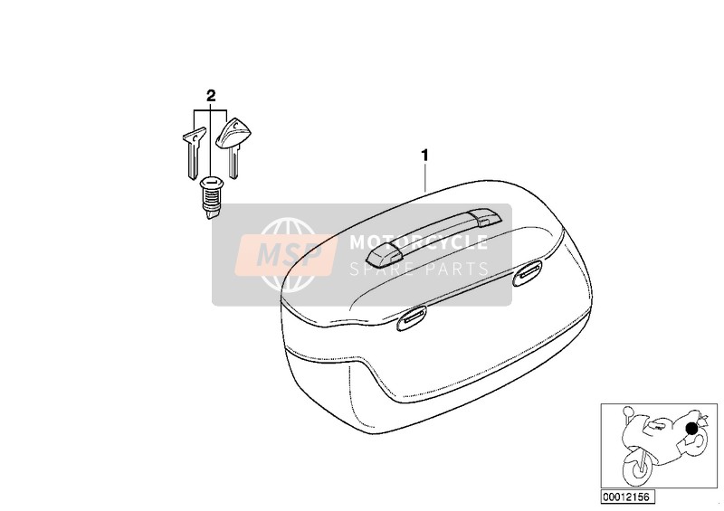 51252307617, Serie Di Serrature Di Valigia Con Code, BMW, 0