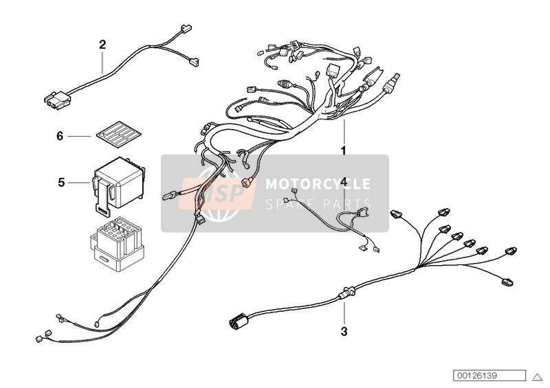 61117676101, Fascio Di Cavi Telaio / Abs, BMW, 0