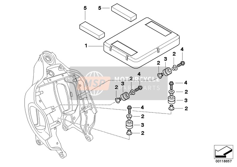 BMW R 1200 C 03 (0329,0379) 2002 Tapa caja com. eléctr./piezas adosadas para un 2002 BMW R 1200 C 03 (0329,0379)