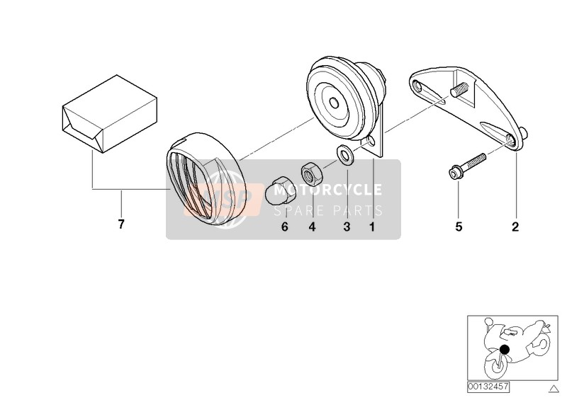 71607671510, Serie Copertura Avvisatore Cromo, BMW, 0