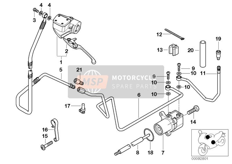 21527675191, Flexible Clutch Line, Bottom, BMW, 0