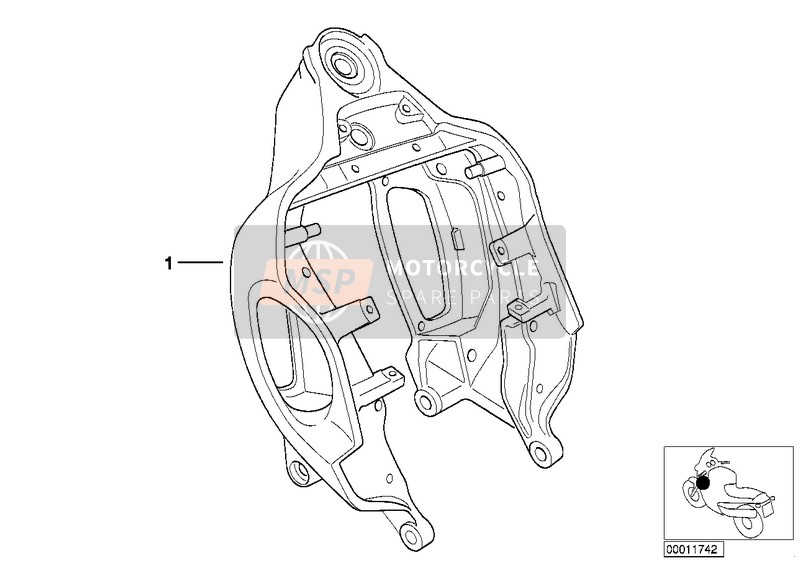 BMW R 1200 C 97 (0424,0434) 1997 FRONT FRAME for a 1997 BMW R 1200 C 97 (0424,0434)
