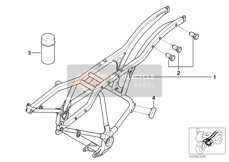 BMW R 1200 C 97 (0424,0434) 1999 Telaio posteriore per un 1999 BMW R 1200 C 97 (0424,0434)