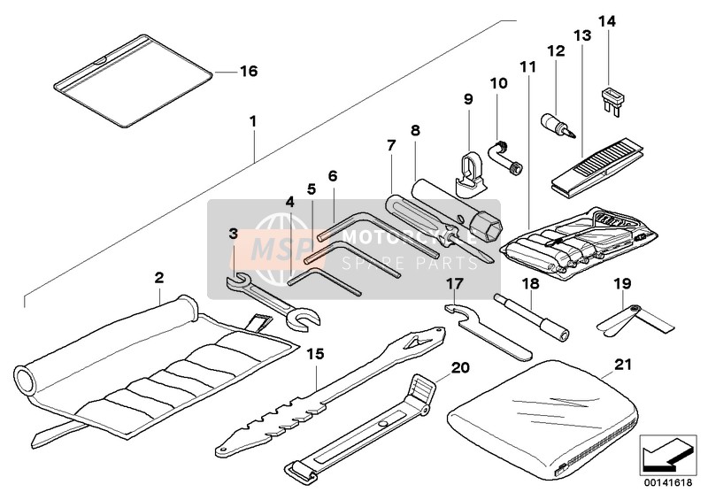 61212306646, Klemband, BMW, 1