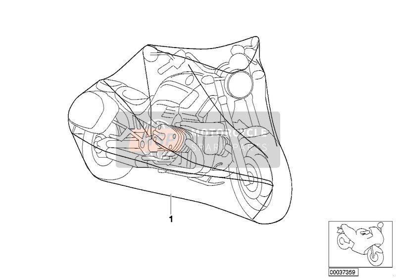 71602342302, Motorradabdeckhaube Cruiser, BMW, 0